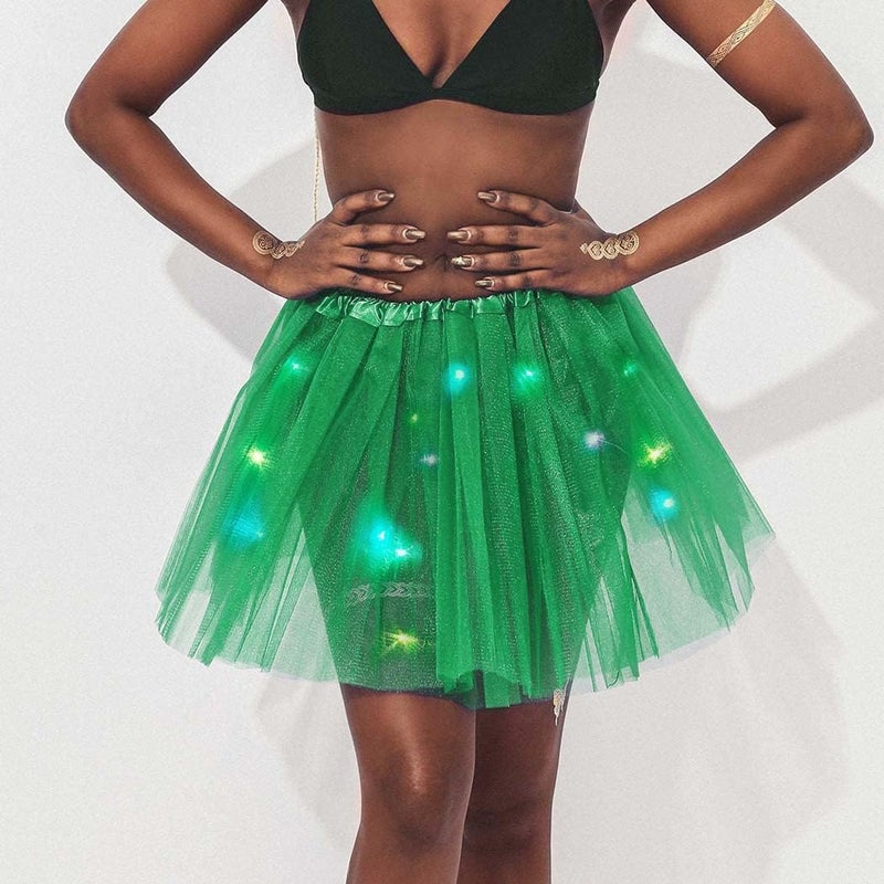 TWINKLEDE Light Up Tutu Skirt Led Tulle Tutus Glow Running Dance Costume Skirts for Women - Image 3